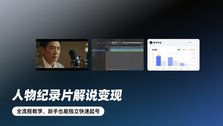 2025人物纪录片解说变现实战指南：新手友好入门路径