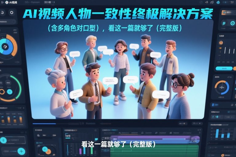 AI视频人物一致性实战变现指南：多角色对口型完整方法解析