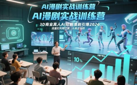AI漫剧实战课程：2026 AI短剧流量变现入门指南