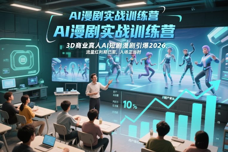 AI漫剧实战课程：2026 AI短剧流量变现入门指南