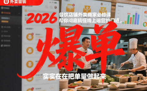 2026餐饮外卖商家线上运营实战攻略：拆解提升单量的核心方法