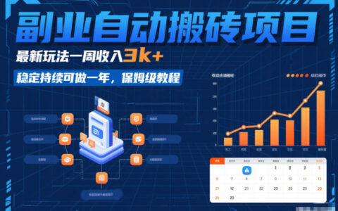 副业项目实操指南：新策略实现可观收益，可持续长期，保姆级教程