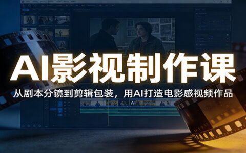 AI影视制作课：实战指南，从剧本到剪辑用AI打造视频变现案例