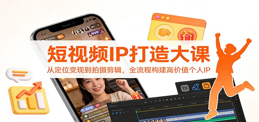 短视频IP打造实战教程：从定位到变现全流程构建高价值个人IP