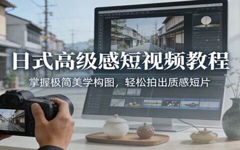 日式极简短视频变现教程：掌握美学构图，拍出高质感短片