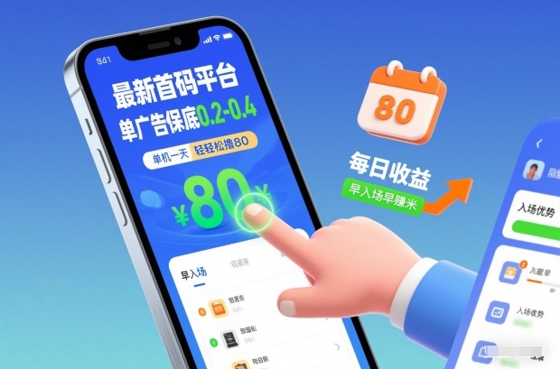 最新首码项目实测：单广告保底0.2-0.4收益策略，单机日收入潜力解析与早入场指南