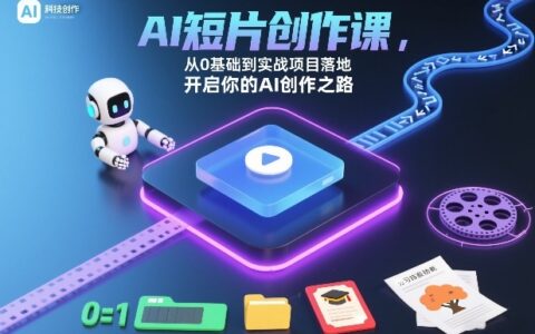 2025AI短片创作实战课：从零基础到项目变现指南