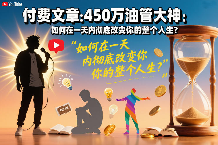450万订阅YouTuber分享：高效在线盈利策略实操指南