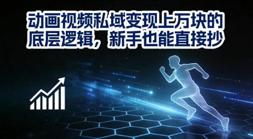 2025动画视频私域变现的实战策略，新手也能直接上手