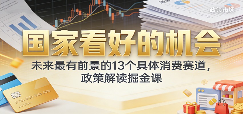 公众号付费文章：国家政策支持的13个高潜力消费赛道变现实战指南