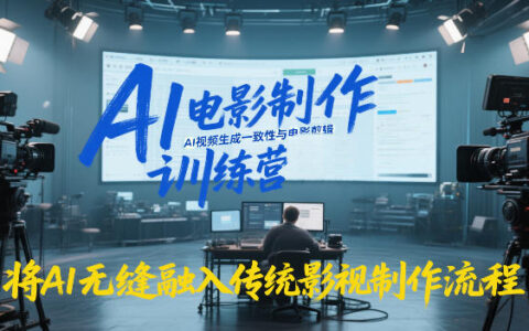 AI电影制作训练营：实战掌握AI视频一致性与剪辑，融入影视流程变现指南