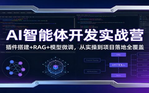 AI智能体开发实战指南：插件搭建+RAG+模型微调，从实操到项目变现全覆盖