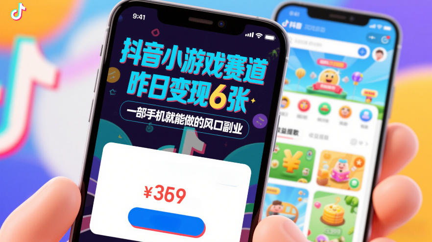 2025抖音小游戏副业：零基础手机变现实操攻略
