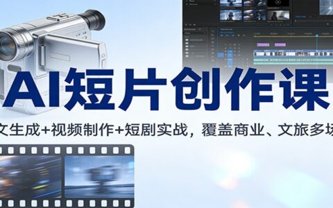 AI短片创作实战：图文视频制作+短剧案例，商业文旅变现指南