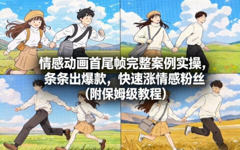 情感动画首尾帧实战案例解析：高效粉丝增长策略与保姆级变现教程