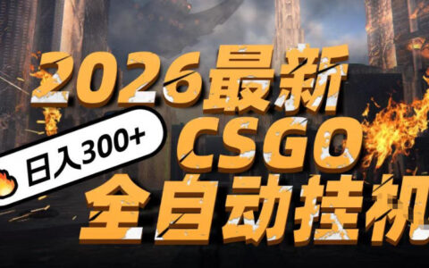 2026实测CSGO新项目实操：手机轻松上手收益策略，小白也能掌握的创收指南