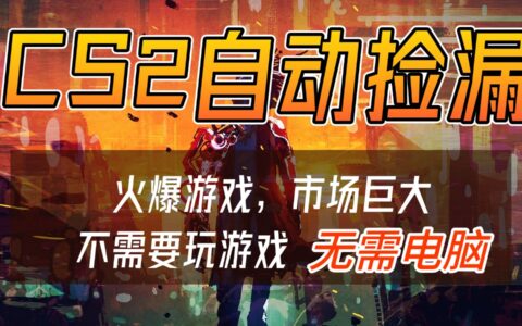 CS2游戏交易市场被动收入项目：手机实操赚钱策略拆解