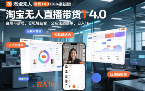 淘宝无人直播带货实操指南：合规策略与公私域结合，简易玩法助你被动收入