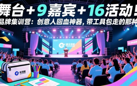 实战舞台：9 嘉宾 + 16 活动！品牌集训营：创意人变现攻略，附赠工具包