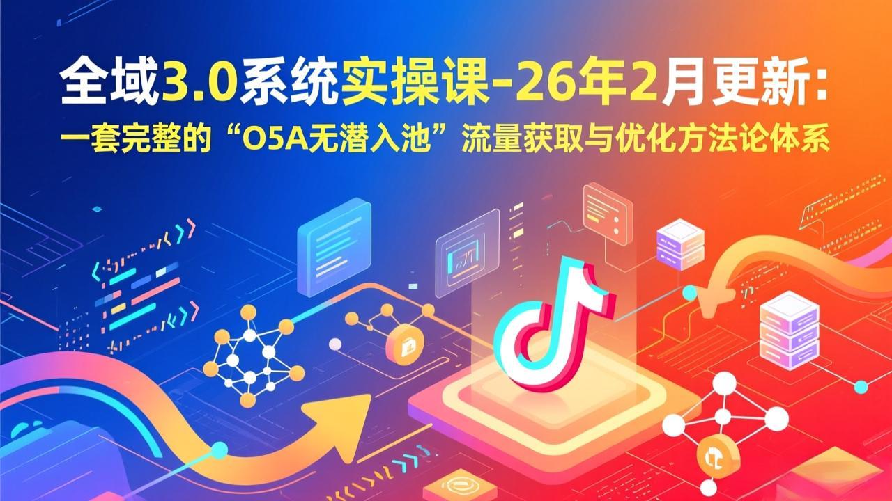 全域3.0系统实操课-26年2月更新：一套完整的O5A流量获取与优化实战策略