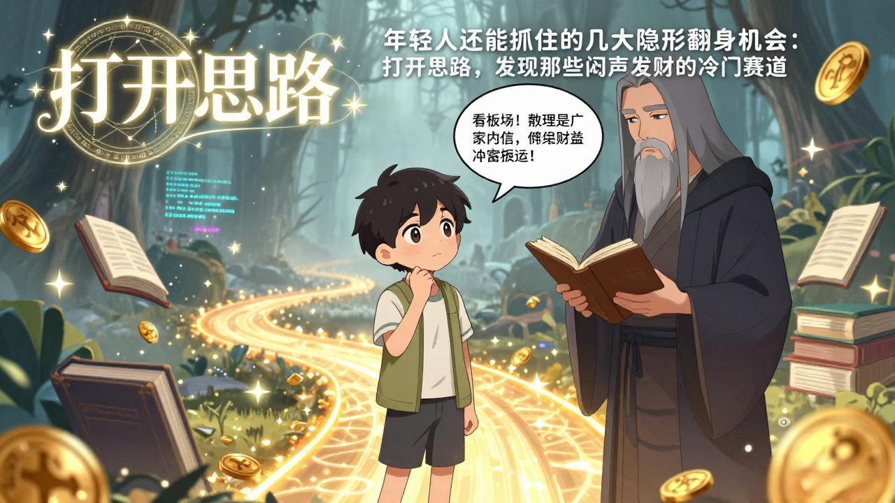 年轻人还能抓住的几大隐藏机会：打开思路，探索冷门赛道变现方法