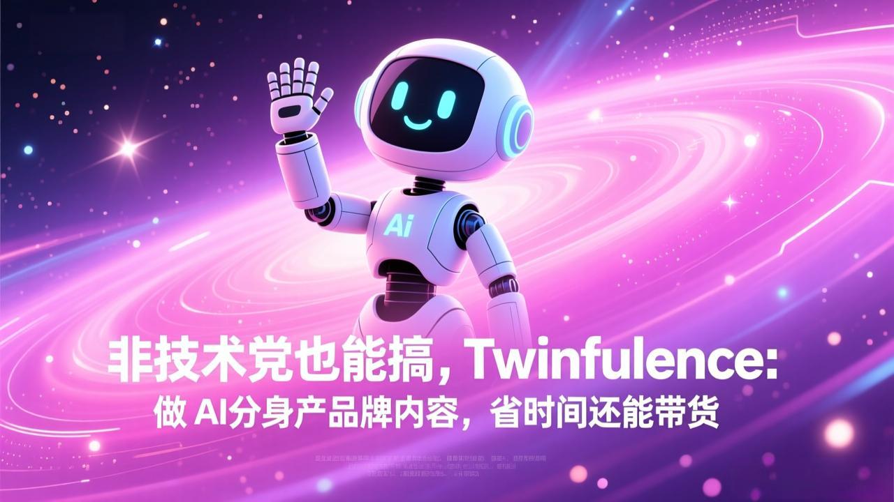 非技术党也能上手：Twinfluence AI分身品牌内容实操，省时还能变现