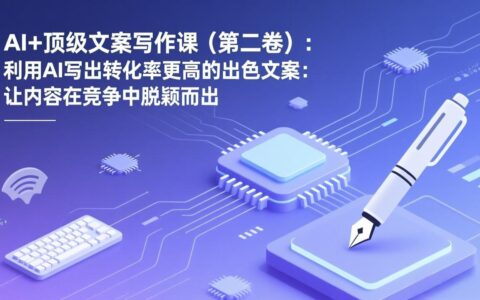 AI文案写作实战课（第二卷）：提升转化率的文案策略与变现案例