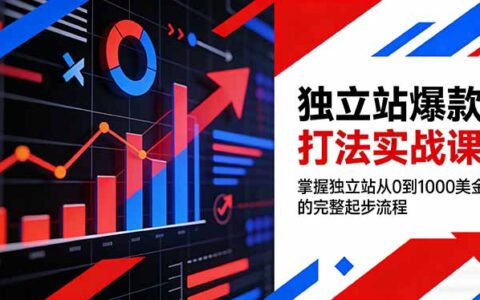 独立站爆款打法实战课：从零起步到变现的完整流程指南