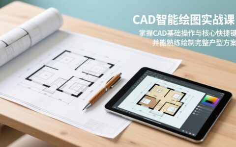 《CAD智能绘图变现指南：户型方案实战技巧，开启设计被动收入》