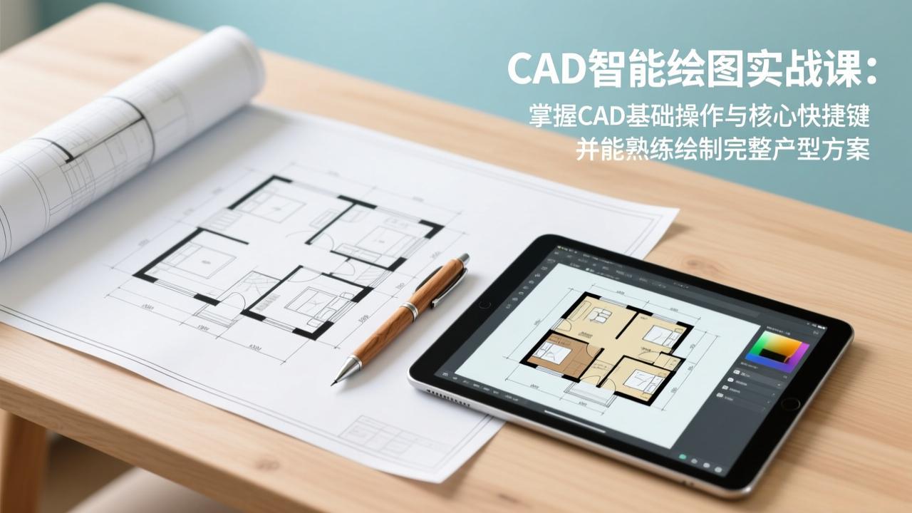《CAD智能绘图变现指南：户型方案实战技巧，开启设计被动收入》