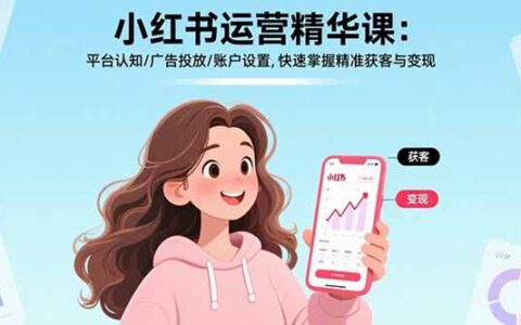 小红书运营实战指南：平台认知×广告投放×账户设置，高效引流与盈利策略