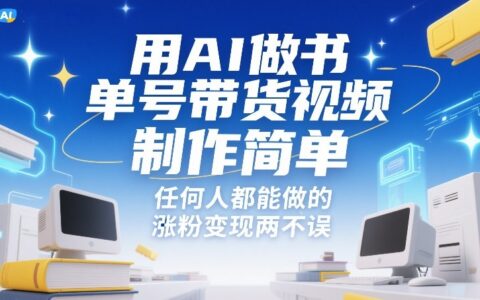 2025AI书单号带货视频实操指南：轻松涨粉高效变现方法