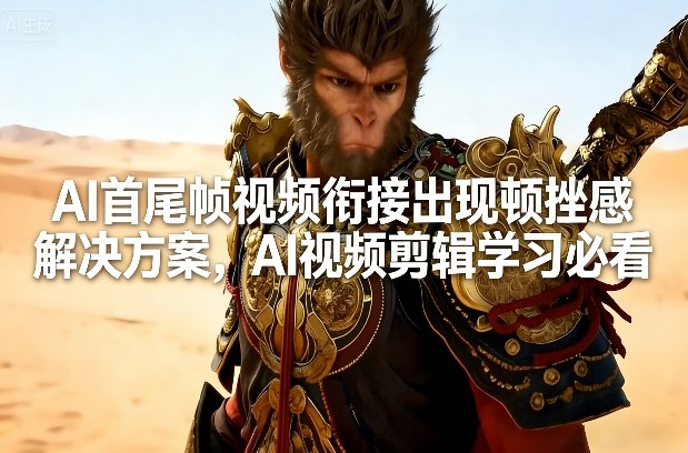 AI首尾帧视频衔接顿挫感解决方案：AI视频剪辑变现实战指南