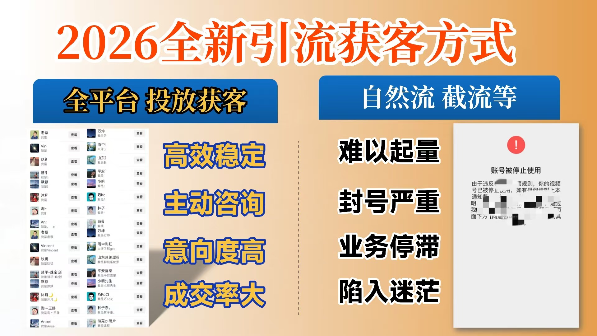 【首发】实操指南：利用投放打破获客壁垒，实现被动收入与事业升级