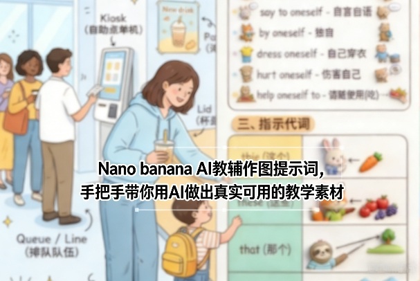 《Nano banana AI教辅作图变现指南：实测攻略打造真实教学素材》