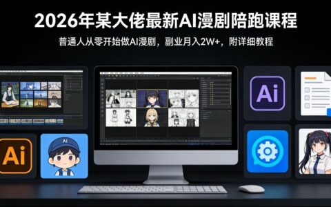 2025AI漫剧实战课程：从零起步打造副业变现的实操指南