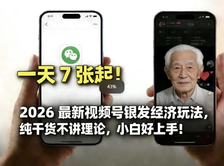 20252026视频号银发经济变现实战：新手入门指南