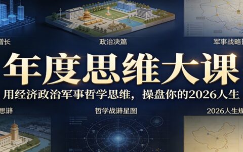 2026人生财富规划实战课：经济政治军事哲学思维年度指南
