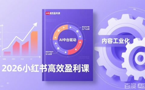 2026小红书变现策略：流量双引擎+内容工业化+AI中台驱动，打造可复制的收入模型