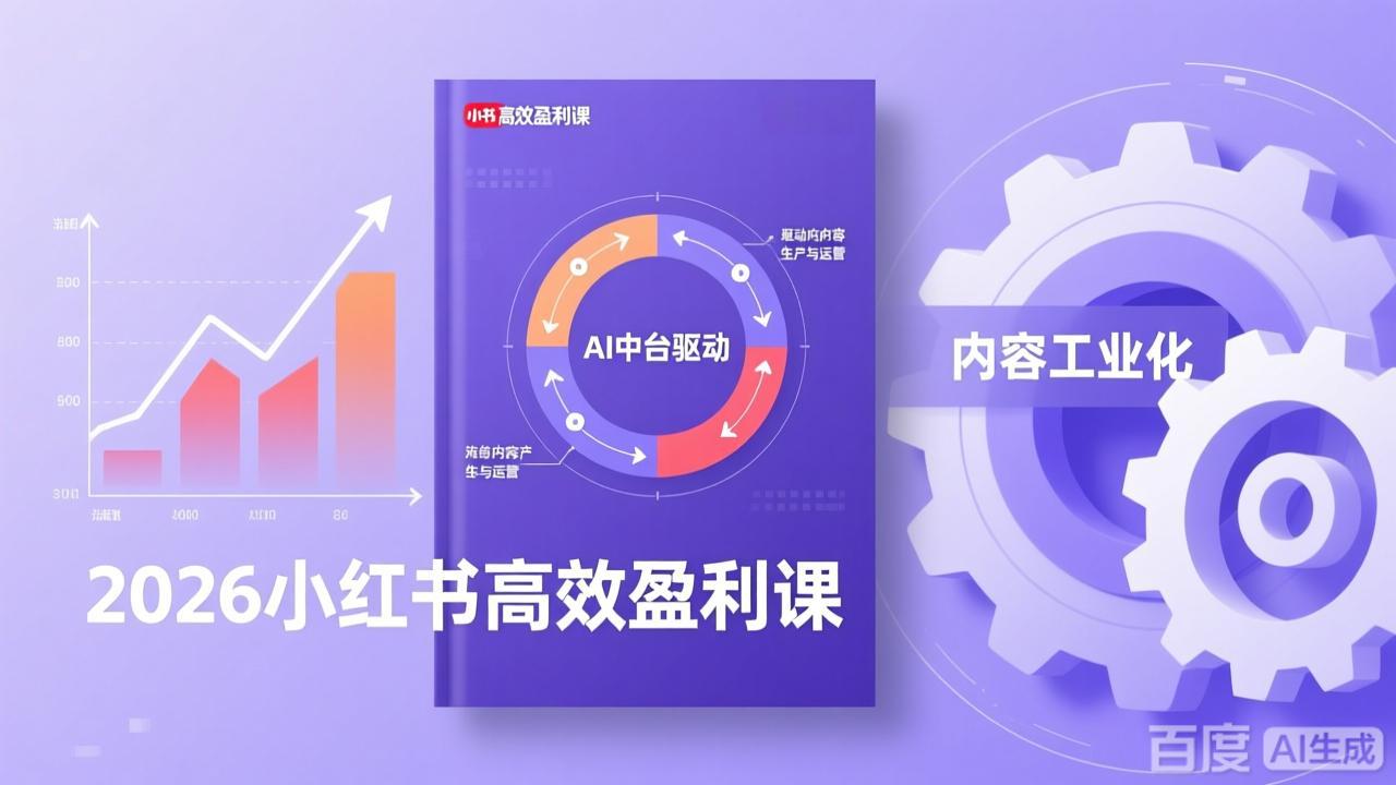 2026小红书变现策略：流量双引擎+内容工业化+AI中台驱动，打造可复制的收入模型