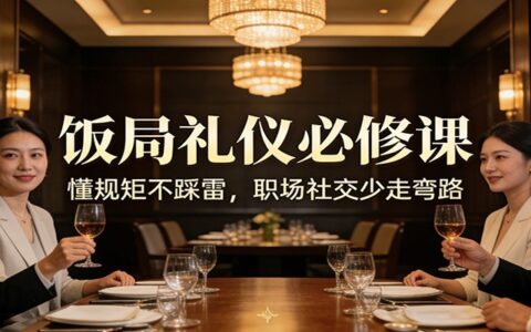 《饭局礼仪变现实战：懂规矩不踩雷，职场社交多赚收入》