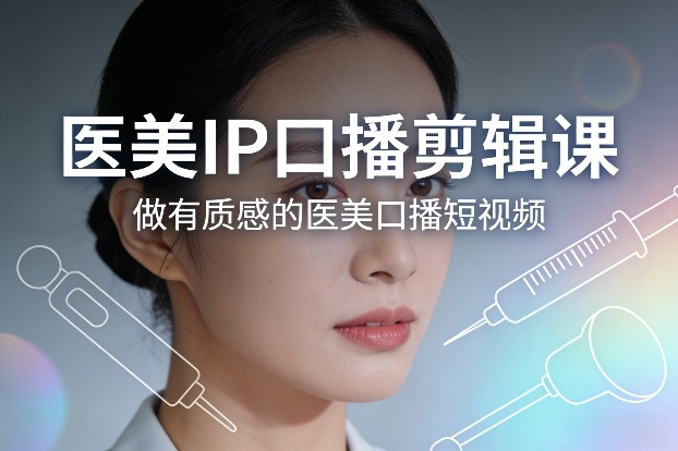 2025医美IP口播剪辑实操课：打造高质感短视频变现指南