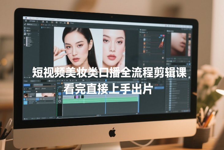 2025短视频美妆口播剪辑全流程实操课：上手变现攻略