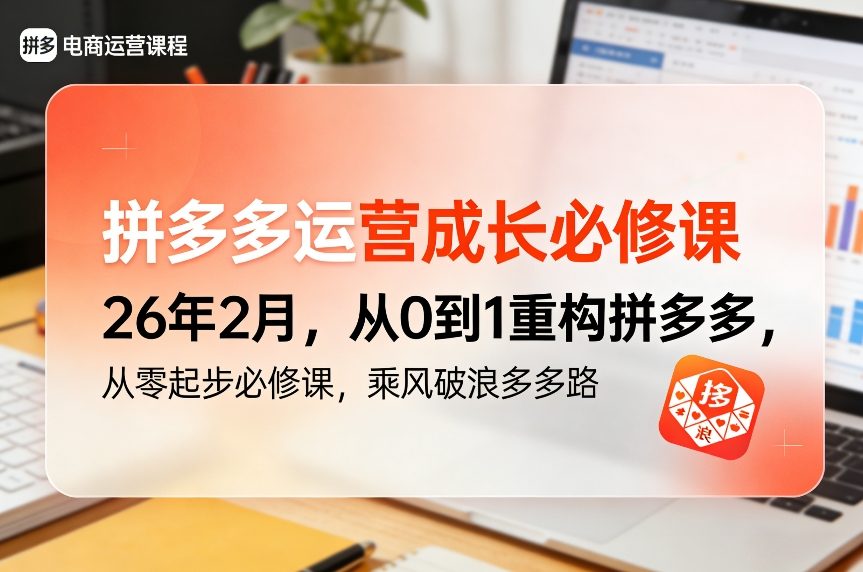 2025拼多多运营从零起步实操指南：从0到1构建盈利项目