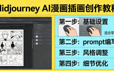 Midjourney AI漫画插画实战教程：零基础入门到变现创作指南
