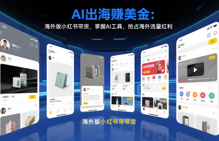 AI出海变现攻略：海外版小红书带货实操，掌握AI工具抢占海外流量红利