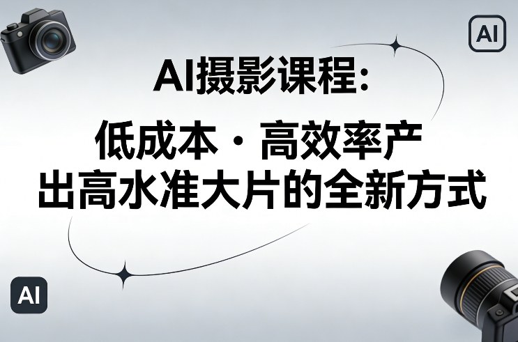 AI摄影变现实操：低成本高效产出专业大片的实用指南