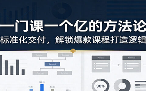 2025一门课变现指南：标准化交付，解锁爆款课程打造逻辑