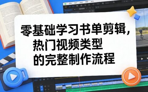 零基础书单剪辑变现指南：热门视频类型完整制作流程（2026更新）