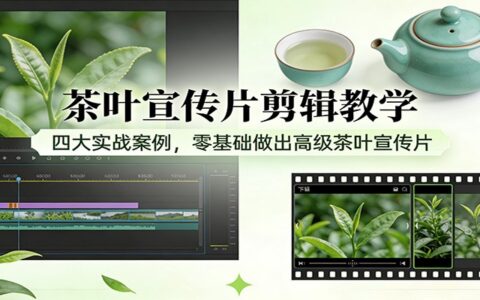 茶叶宣传片剪辑变现教程：四大实战案例，零基础做出高级茶叶宣传片